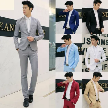 

Fashion Men Classic Formal Business Suit Blazer Slim Fit Luxury Coat Jacket