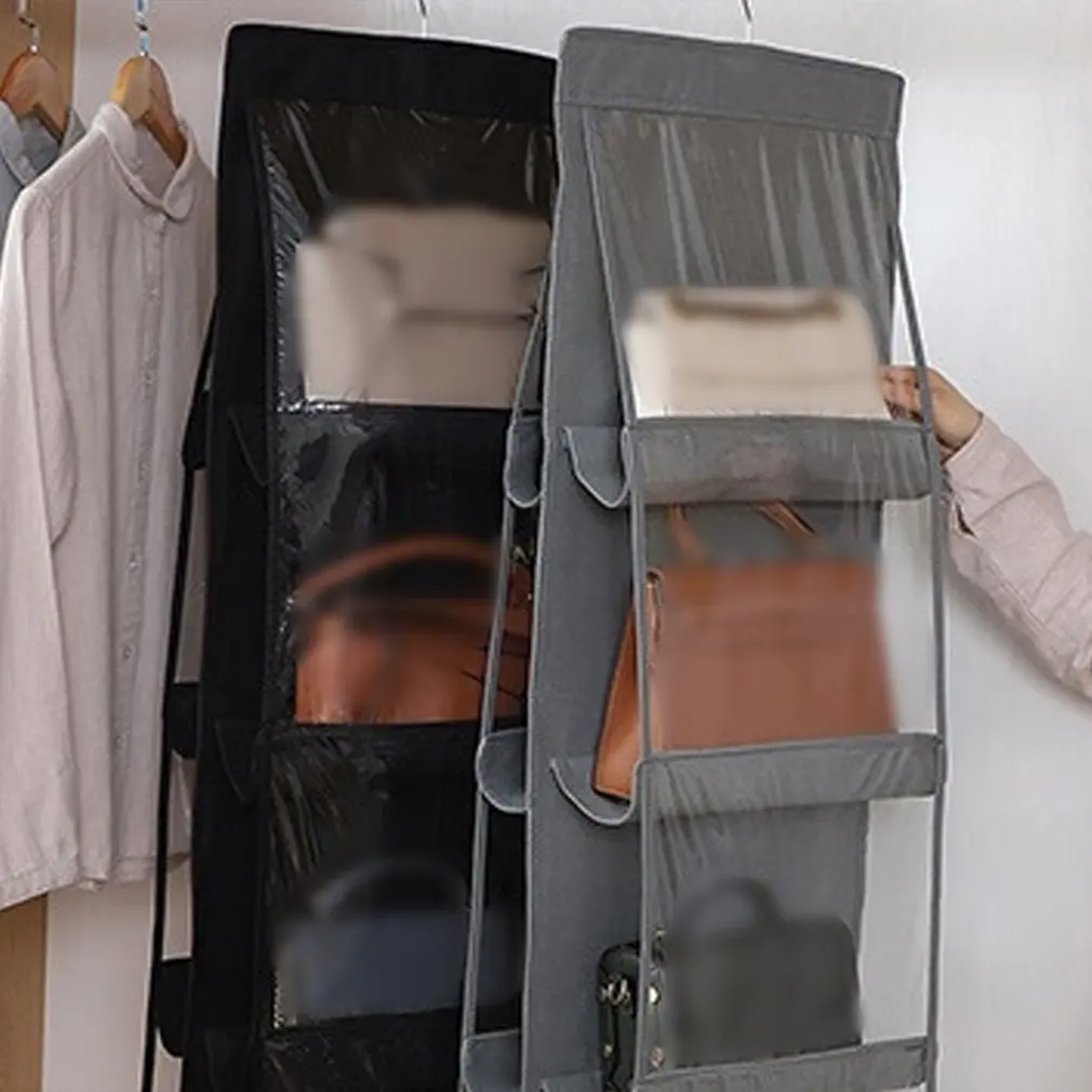 Doublesided 8 Compartment Pockets Shelf Bag Storage Holder Wardrobe