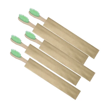 

Natural Pure Bamboo Toothbrush Soft-bristle Charcoal Wooden Handle Toothbrushes Dental Care Tools 10PCS/LOT