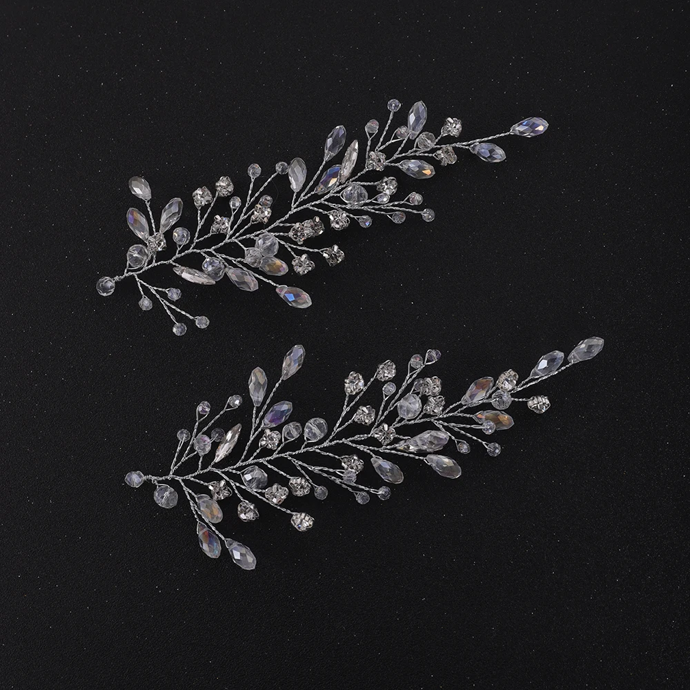 Silver Shine Crystal Rhinestone Headband Women Wedding Hair Accessories
