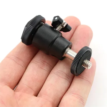 

1x Mini Tripod Ball Head For Camera Tripod 1/4" Mini Smart Ball Head Bracket/Holder/Mount Cradle Ball Head With Lock 6.5x4x2.5cm