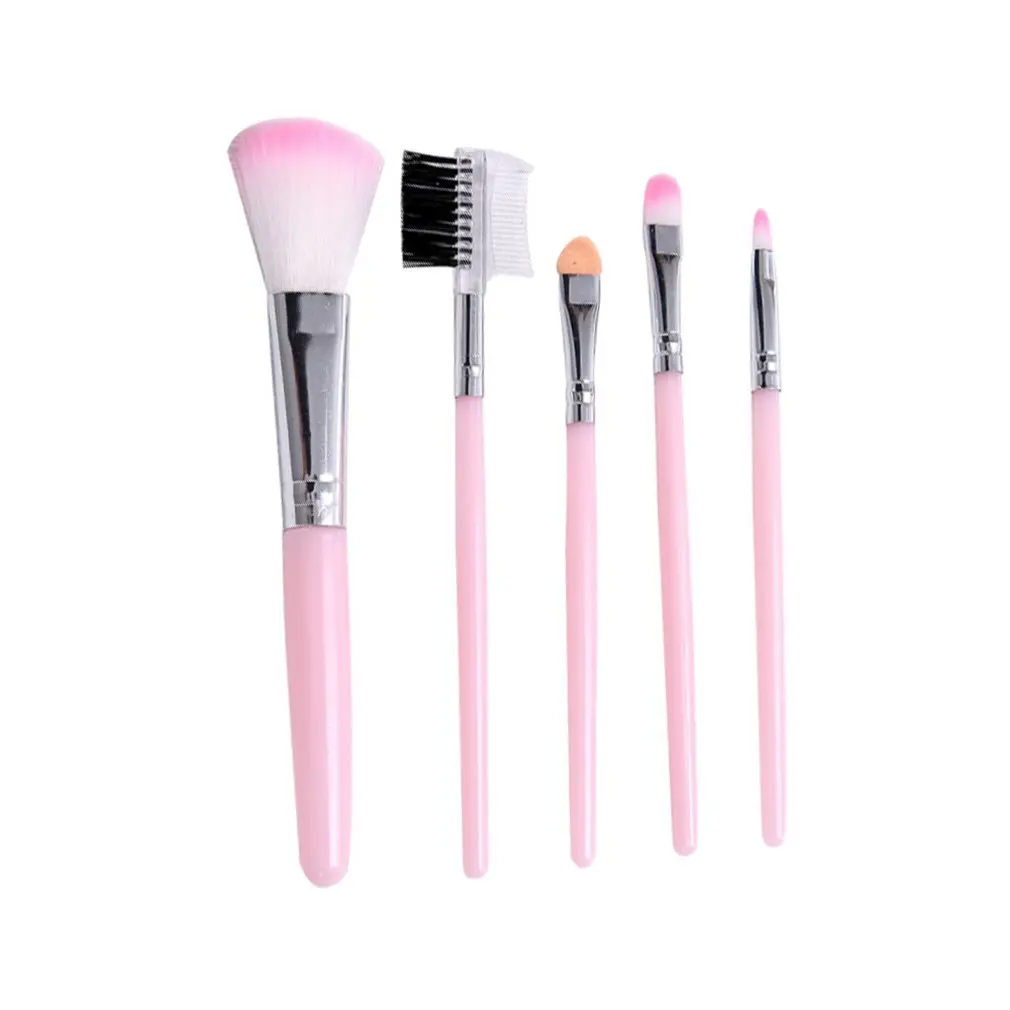 

5 Piece Brush Collection Makeup Brush Set Foundation Contour Blush Face Powder Proffessional Kit