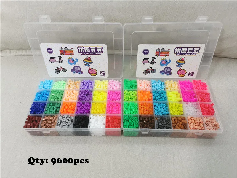 5mm/2.6mm Perler Beads Kit Hama Bead Whole Set with Pegboard and