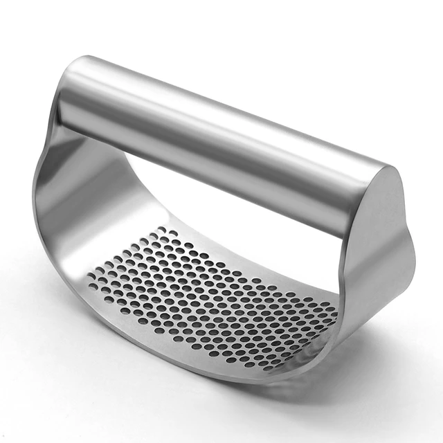 Garlic Press Rocker Stainless Steel, Garlic Mincer Tool, Sturdy Garlic  Crusher Garlic Presser, Garlic Slicer & Grinder