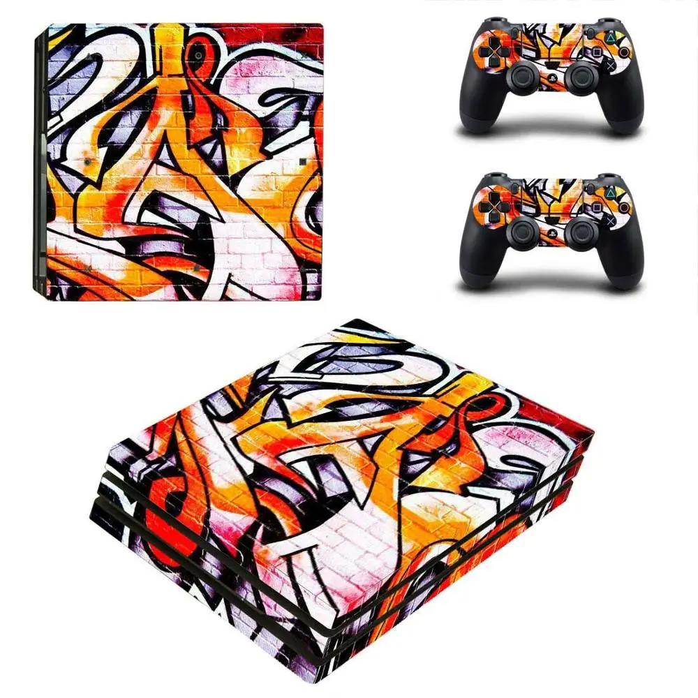 YSP4P-1475 PS4 Pro граффити наклейка s PS 4 Play station 4 Pro наклейки для кожи наклейки Pegatinas для playstation 4 Pro консоли и контроллера - Цвет: YSP4P-1475