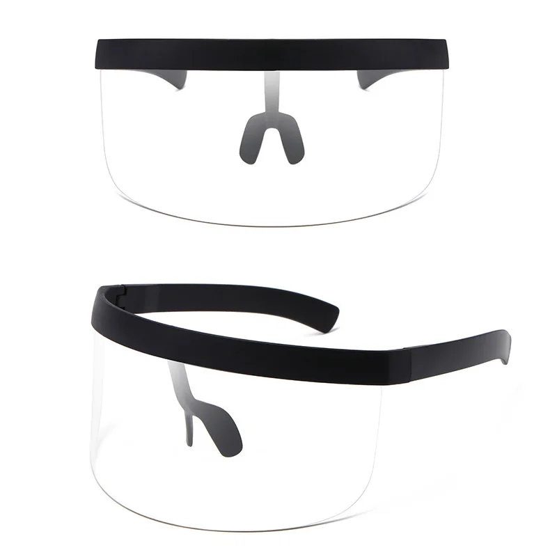 

Fashion Cycling Sunglasses Oversized Visor Wrap Large Mirror Glasses Half Face Shield Guard Protector Eyewear Bike Accessories