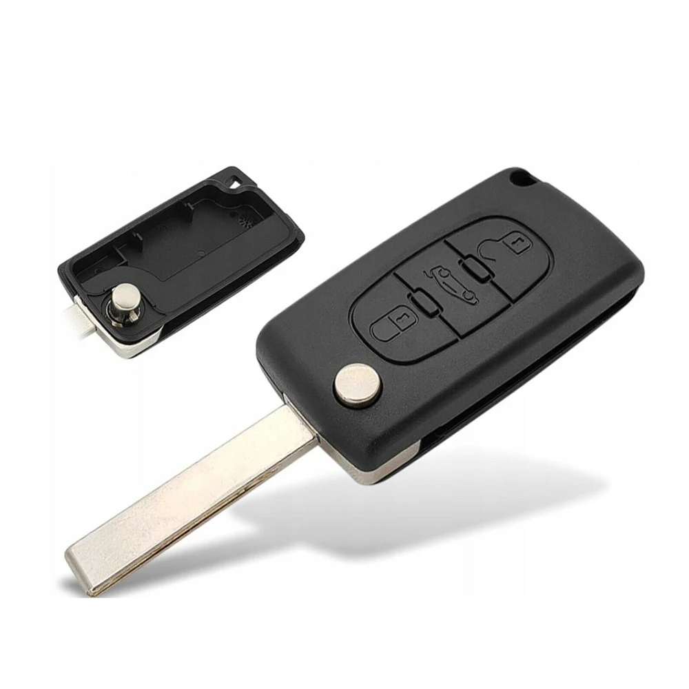 

Auto Key Case Shell For Peugeot 307406 For Citroen C2 Car Folding Remote Control Stack Key Shell Car Accessories