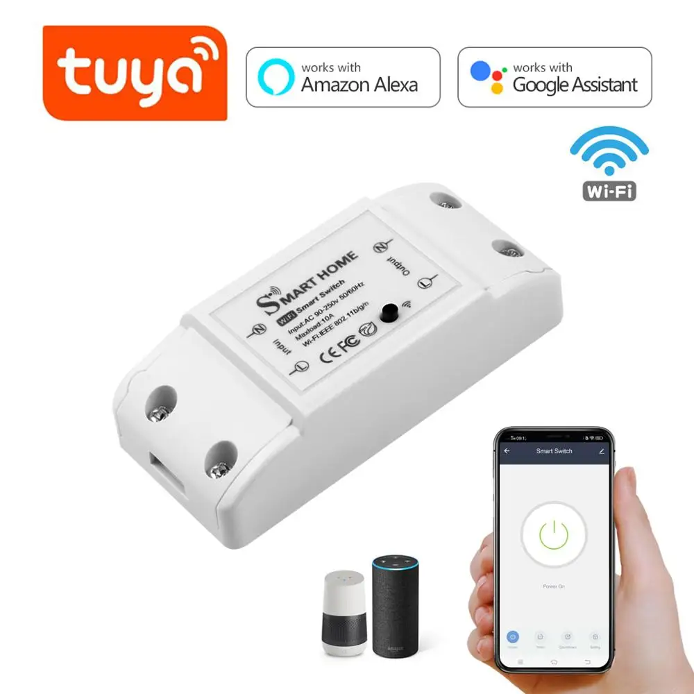 Relay-Switch Remote-Control Tuya Smart-Lamp Amazon Alexa Google Home Universal-Breaker