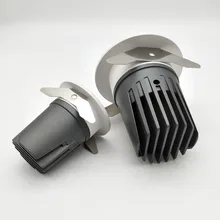 75 мм Антибликовая 12 Вт утопленная светодиодная направленная вниз свет 55 мм отверстие