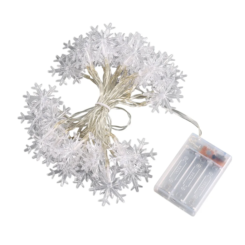 30 LED Bulb Model Snow Ball Fairy String Light Xmas Party Battery Operated Day White