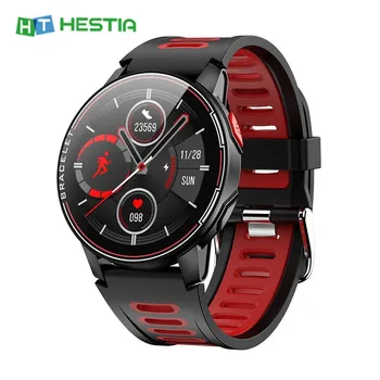 

L6 Waterproof IP68 Smart Watch Round HD Screen Full Touch Bluetooth Smart Bracelet 360mAh Battery Smart Band with Silicone Strap