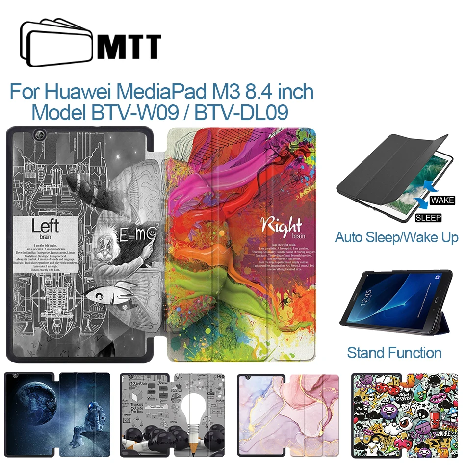 МТТ PU раскладный кожаный чехол для huawei MediaPad M3 8 4 дюймов BTV W09 DL09 Чехол книжка на