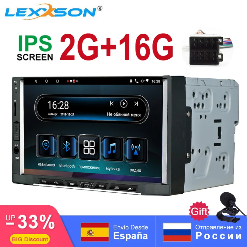 

2din android 8.1 car radio stereo Octa Core 2G 16G GPS Navigation AM/FM/RDS Auto Radio 7 inch IPS Touch Screen 1024X600 SWC WIFI