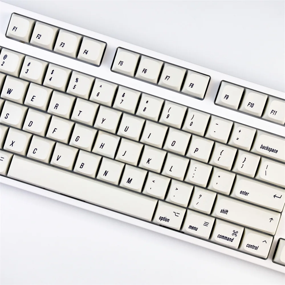 Estilo Retro Pbt Dye Subbed Keycaps Interruptor mx Teclado Mecânico Perfil Xda Japonês 166 Teclas por Conjunto Branco - Imagem 4