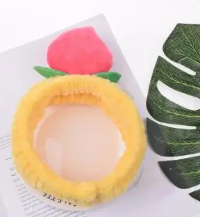 60 шт./Партия DIY Мульти простой плюшевый сочный персик повязка на голову сердце повязка для волос уход и инструменты для укладки HA813 - Цвет: 3