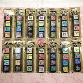 

4-piece Ink Pad Handmade DIY Process Water-based Ink Pad Rubber Stamp Fabric Scrapbook Ink Pad Finger Painting Wedding