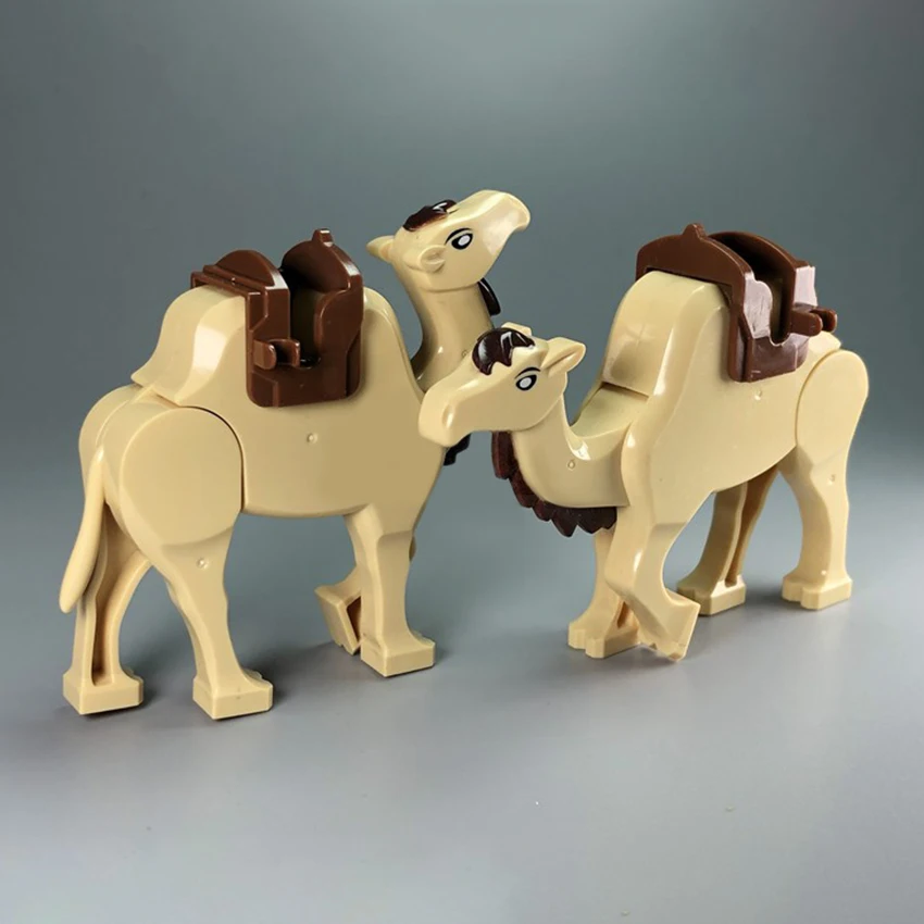 Single New MOC Figures Accessories Tool Animal Desert Camel Building Blocks Set Model Bricks DIY Toys for Children (4)