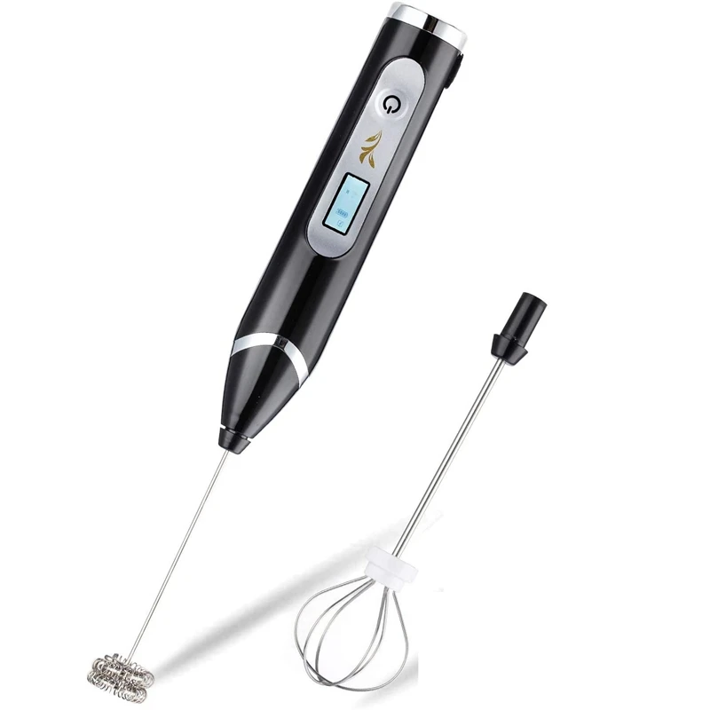Electric Milk Frother With Double Whisk, Usb Rechargeable 好きに