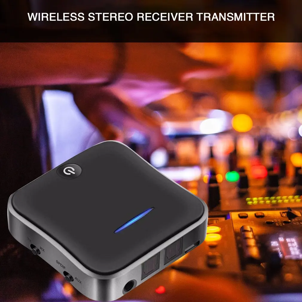 

2IN 1 BT 5.0 Audio Transmitter Receiver Aptx HD Adapter Optical Toslink/3.5mm AUX/SPDIF for Car TV Headphones