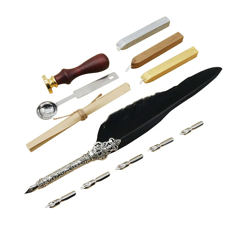 Dip pen 1 комплект Подарочная коробка перьевая ручка 5 смешанных моделей ручек с