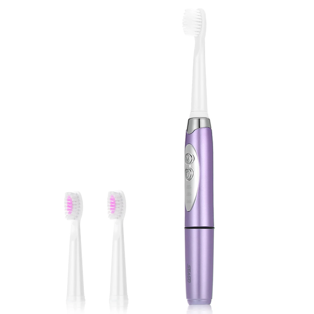SEAGO SG - 659 Waterproof Sonic Electric Toothbrush Intelligent 2-min Timing with 3 Brush Heads | Бытовая техника