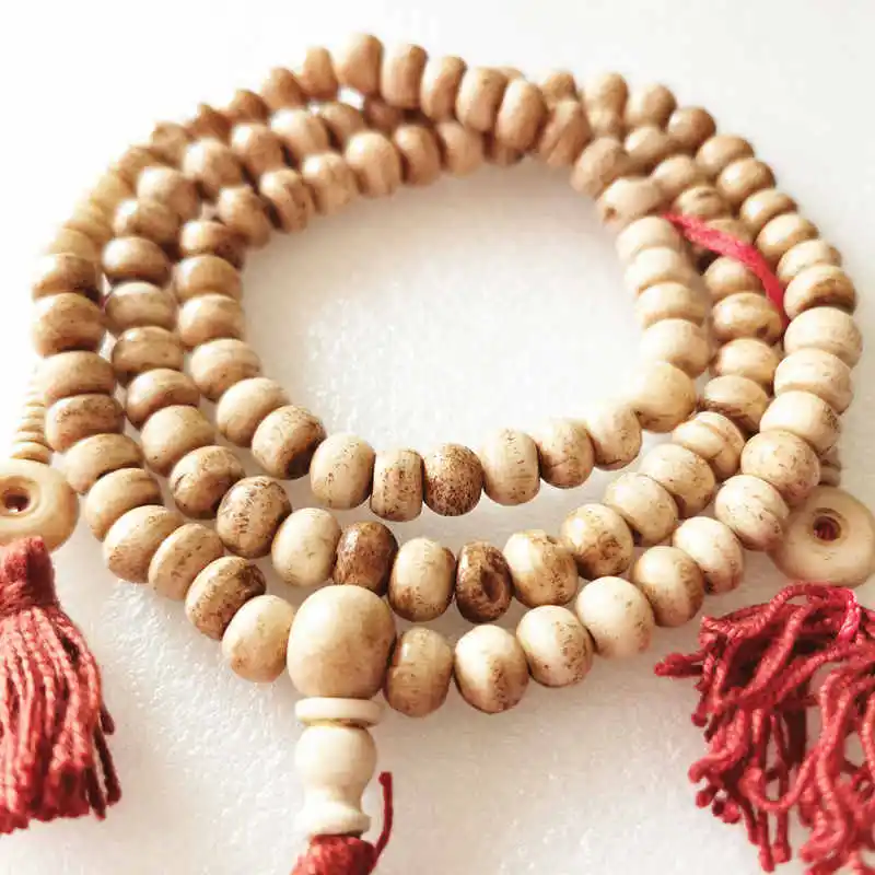 Тибетские 108 шт. 8 5 мм коричневые кости яка для медитации брикет BRO618|rosary necklace|yak