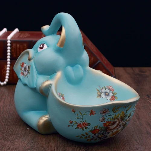 Креативные украшения для крыльца Lucky Crafts винный шкаф обувной ключ для шкафа пульт дистанционного управления хранение Маленький слон аксессуары для дома - Цвет: Sitting-D