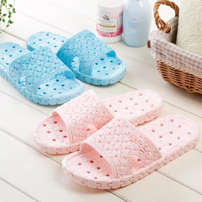 

New Home Slippers Men's Indoor Slippers Sandals Bathing Non-slip Soft Bottom Bathroom Slippers