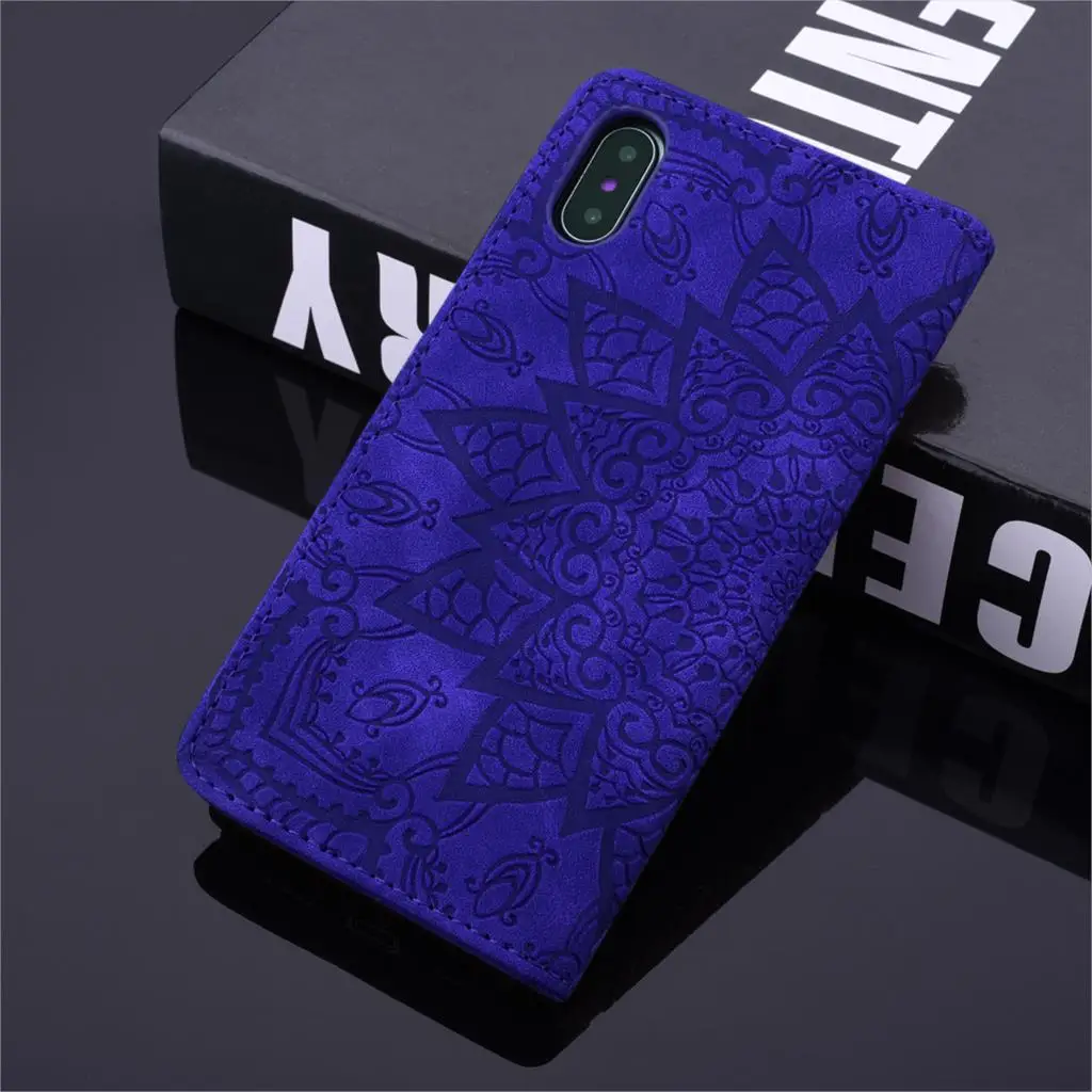 Для apple iphone eries тисненый кожаный чехол для iPhone 11 5,8 6,1 6,5 Модный чехол для мобильного телефона из ТПУ - Цвет: blue
