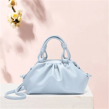 

New 2020 handbag Fashion and luxury small fold cloud wrap soft dumpling fashion simple one-shoulder cross-body women bag
