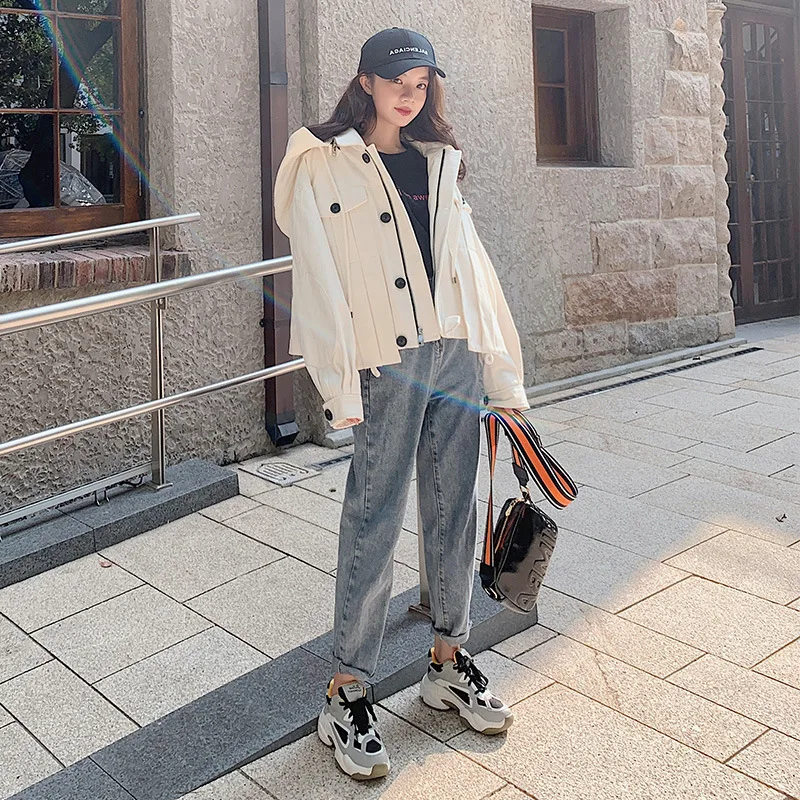 

Photo Shoot 2019 Winter New Style CHIC Korean-style Loose-Fit Short Cotton-padded Clothes Faux Dehaired Angora Workwear Windbrea