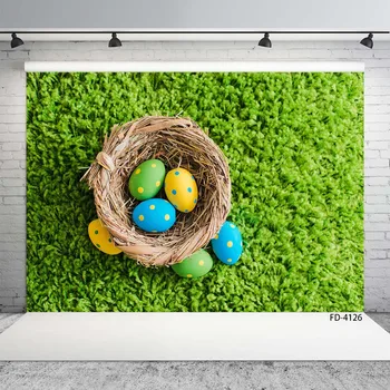 

Spring Grass Nest Easter Eggs Children Photography Backgrounds Baby Shower Poster Photo Backdrops Studio Props Photophone Decor
