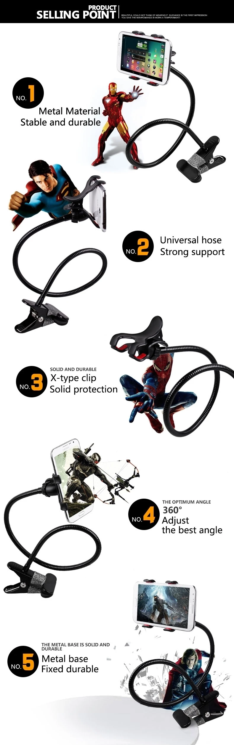 HAWEEL многофункциональный телефон Gimbals стойка для смартфона кровать автомобиля декоративная стойка держатель
