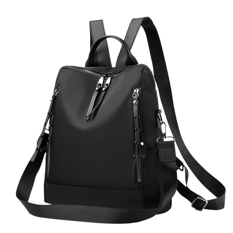 Womens Backpack Oxford-Cloth Travel Water-Proof Outdoor Student School-Bag Nylon Leisure