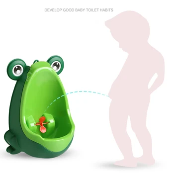 

Boys Frog Urinal Wall-Mounted Hook Frog Potty Children's Urinal Baby Boy Bathroom Toilet Child Training Stand Vertical Toilet