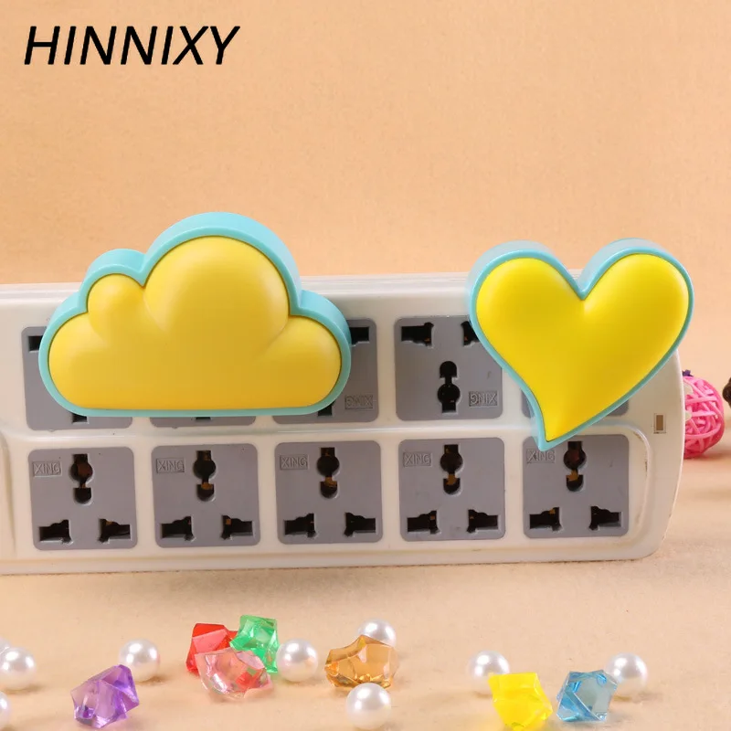 Светильник Hinnixy с датчиком, ночник, умный декор, Домашний Светильник, светильники, Love Cloud, теплая белая лампа в розетку светодиодный прикроватный светильник ing