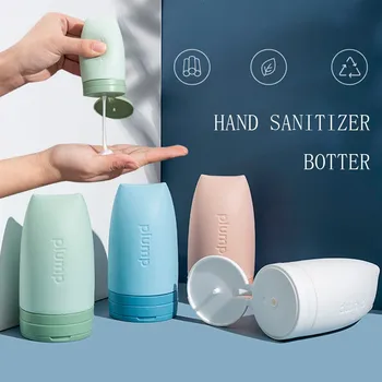 

60ml Travel Cosmetic Bottle Container Silicone Hand Sanitizer Tank 5PCS Portable Soap Dispensers