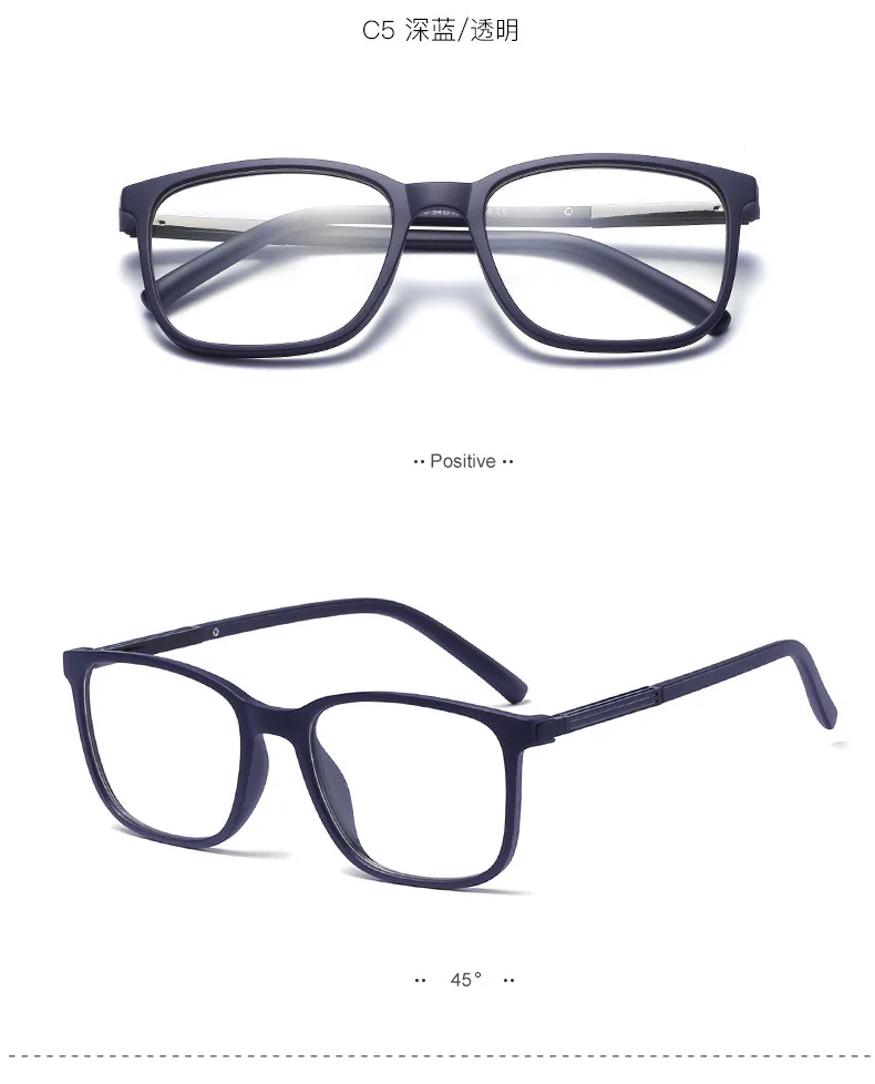 Негабаритные квадратные очки для чтения для женщин и мужчин Ретро мода сверхлегкий tr90 полная оправа прозрачные линзы пресбиопические очки для женщин NX