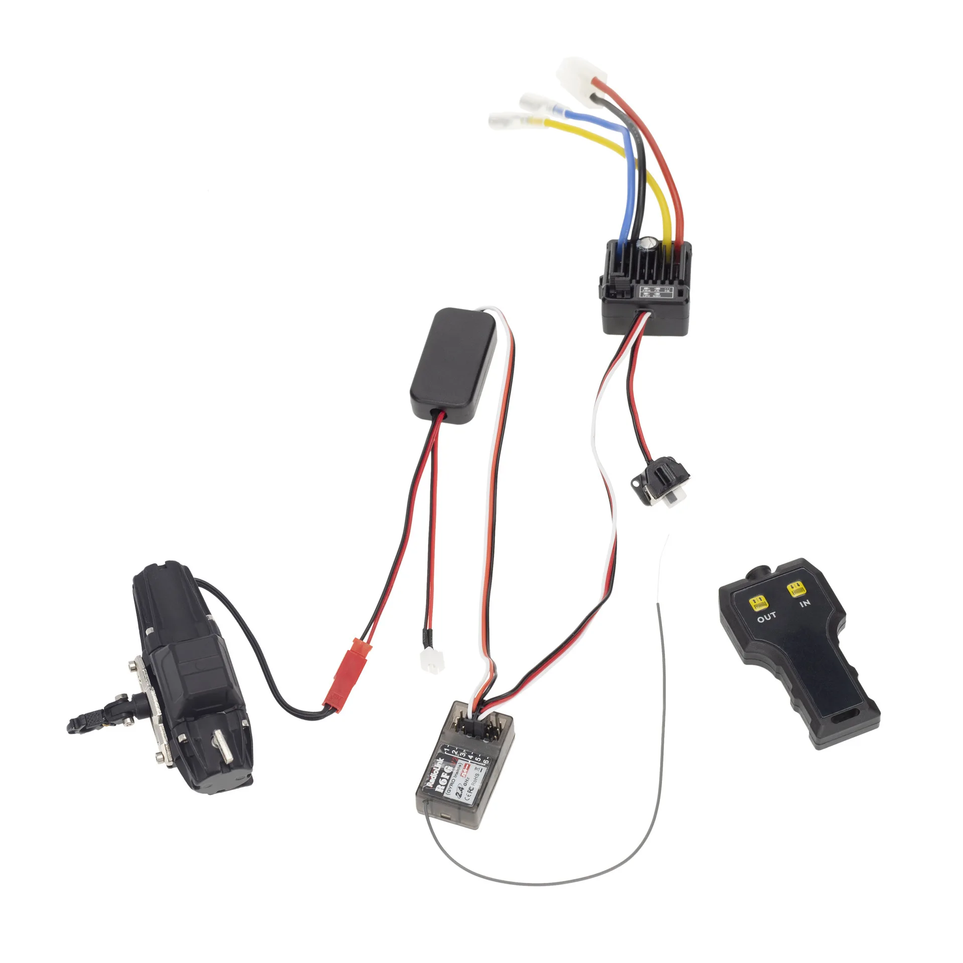 1/10 simulation climbing car metal electric winch single power winch TRX4 90046 D90 DIY modification