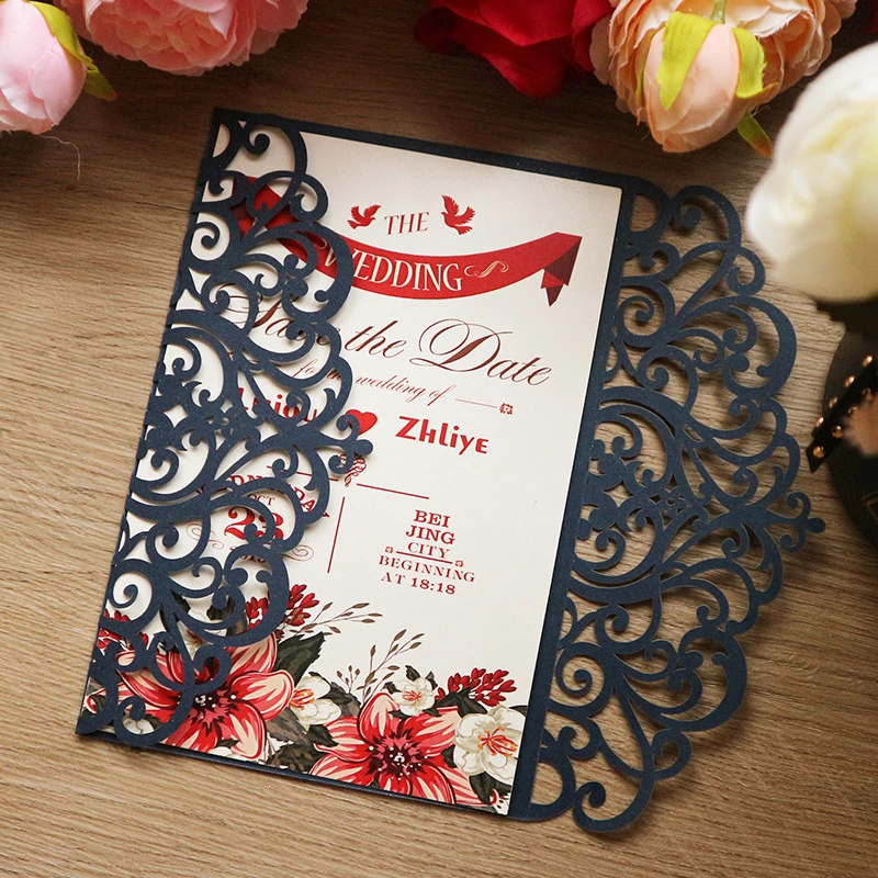 Cartes D Invitation Imprimees Personnalisees Multicolores Bon Marche Pour Fete D Anniversaire De Mariage Fete De Quinceanera Aliexpress