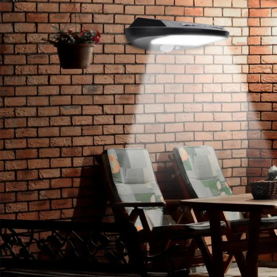 

LED Solar Powered Wall Lamp With Light Control And PIR Motion Sensor IP65 Waterproof For Outdoor Garden Corridor