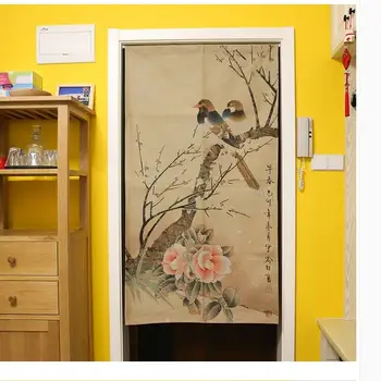 

Custom size Chinese Decorative Door Curtain Doorway Curtains Home Decor Divider For Bedroom Kitchen