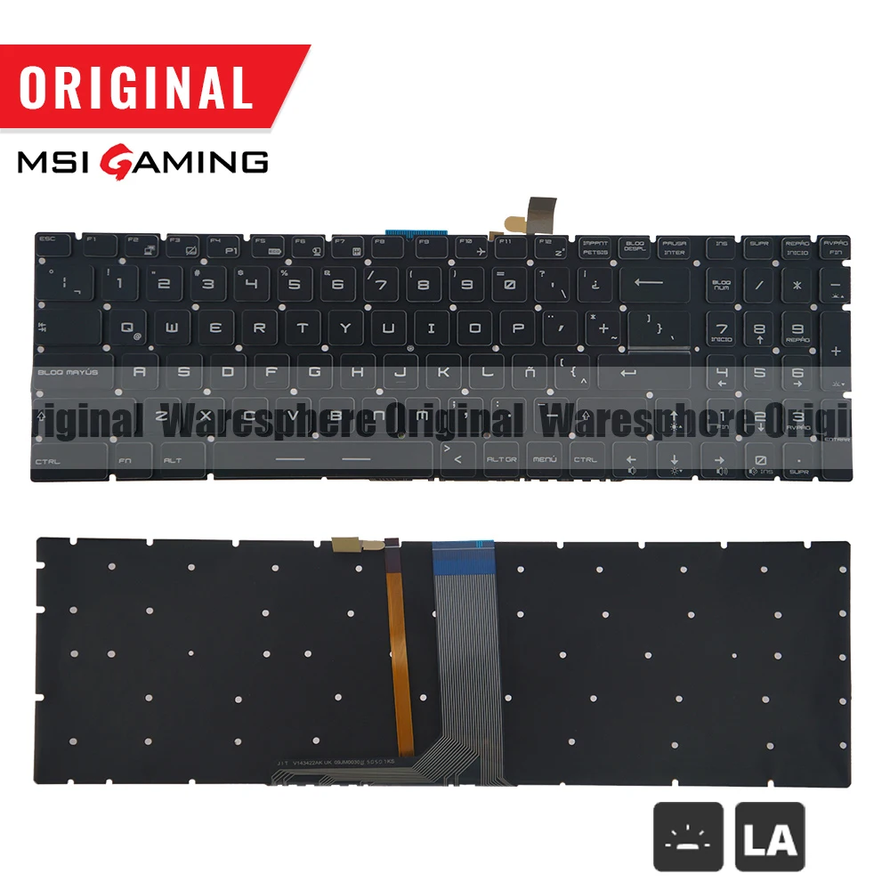 Original Latin Colorful Backlit Keyboard For MSI GE72 GE62 WS60 GS60 GS70 GT72 GP62 GP72 GT73VR V14