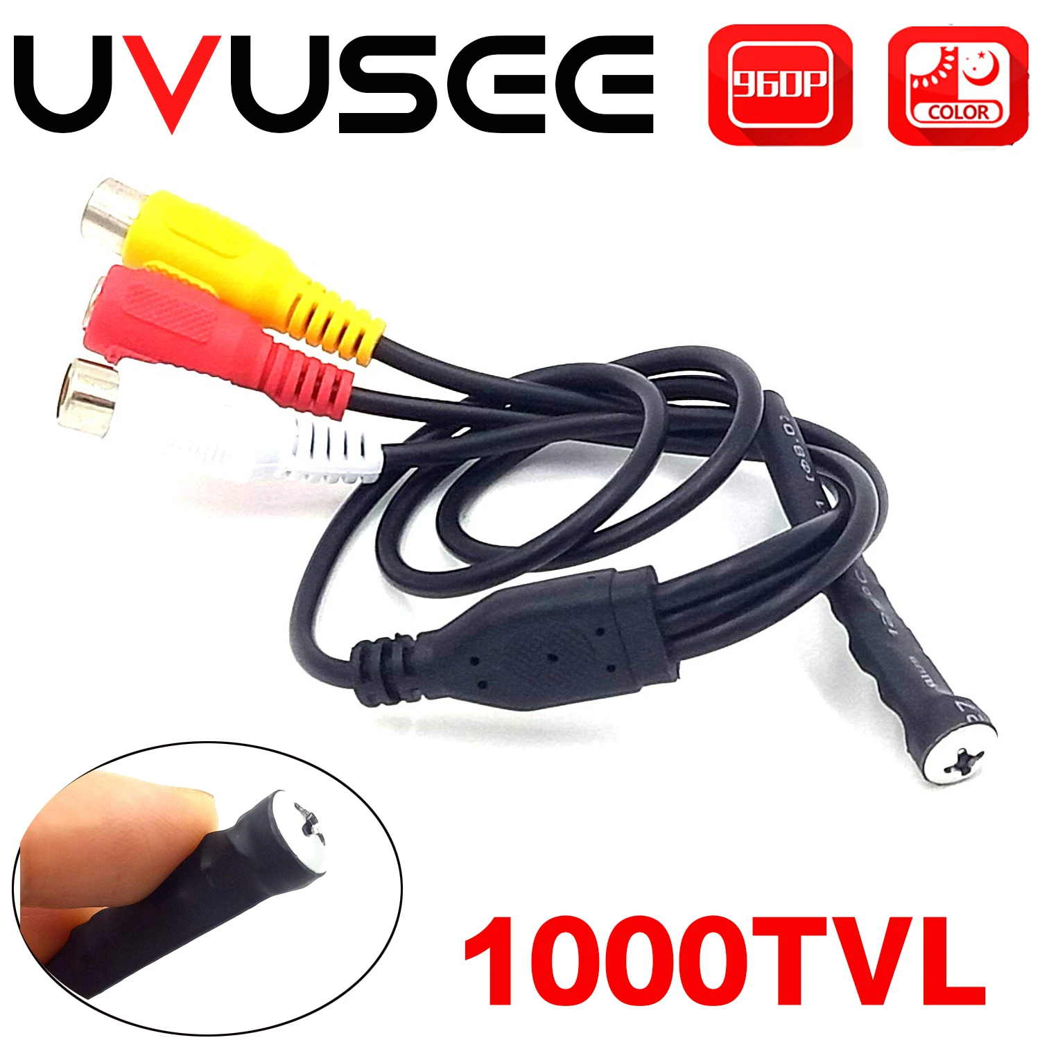 

Uvusee CCTV 1/3 Sony CCD 1000TVL Mini audio Security Surveillance Camera with 3.6mm Lens