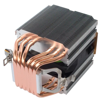 Coolangel-enfriador de CPU de 6 tubos de calor, 4 pines, PWM, RGB, PC, silencioso, Intel LGA 2011, 775, 1200, 1150, 1151, AMD AM3 AM4, 90mm 5