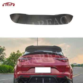 

Carbon Fiber / FRP Rear Roof Spoiler Wings Cover for Alfa Romeo Stelvio Base Sport Ulitity TI Quadrifoglio 2017 2018 2019
