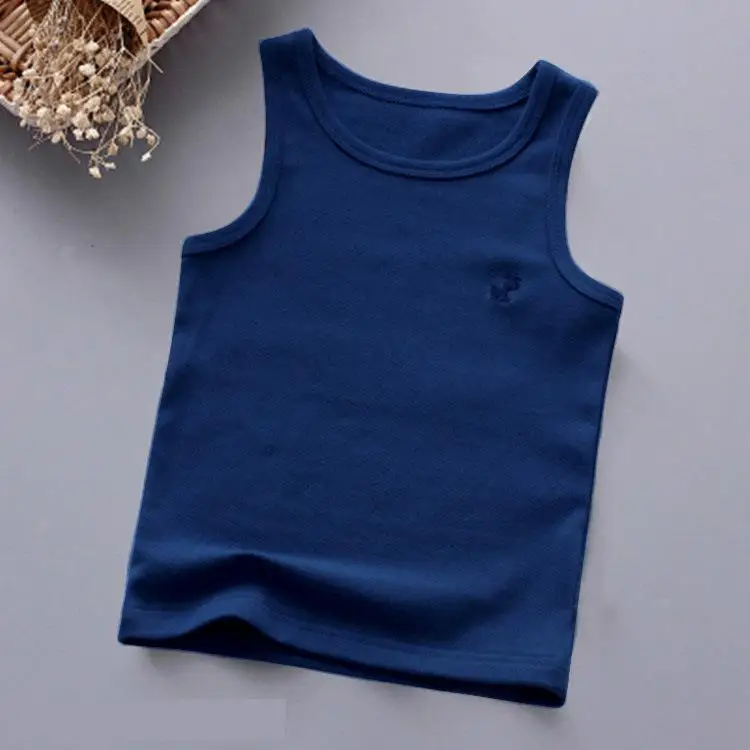 Baby Tops Children Vest Boys Girls Summer T Shirts Sleeveless Tank Solid Toddler Tees T-Shirt oversized t shirt	 T-Shirts