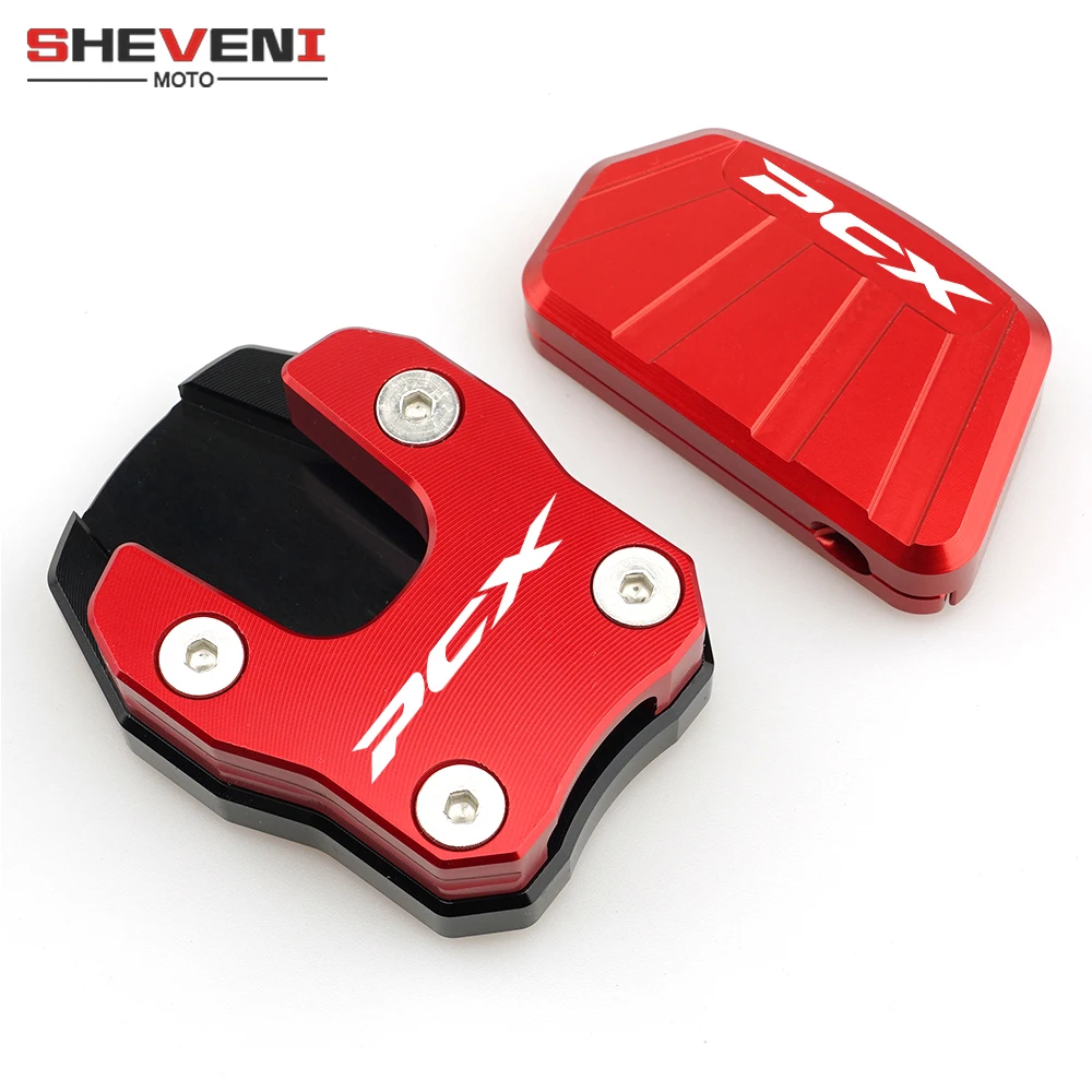 

Для Honda PCX 125 150 PCX125 PCX150 2018-2021 2020 2019 CNC боковая подставка увеличитель и поддержка подставка вспомогательная