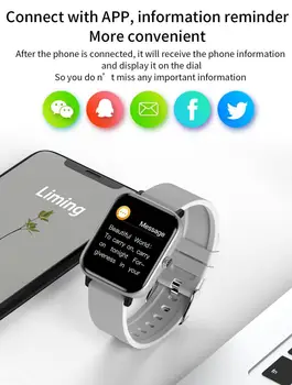 

Multi-Functional Sports Sleep Tracker Alarm Clock Smart Watchband P8 Smart bracelet Watch Bluetooth Call Monitoring Watch