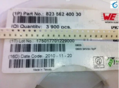 50 шт./лот Варистор SMD 0603 24 В 3PF 82356240030 ESD керамический протектор 100% новый и